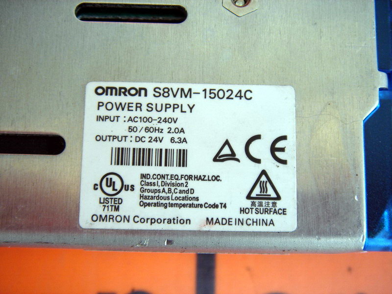 OMRON S8VM-15024C S8VM-15024/C POWER SUPPLY - PLC DCS SERVO